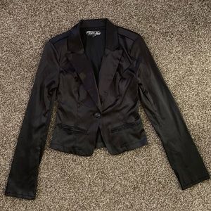 Formal silk blazer